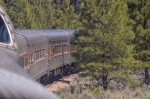 Grand Canyon Railway traveling to the Canyon